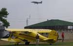 Harrier AV-8B over Beechcraft G17S Staggerwing