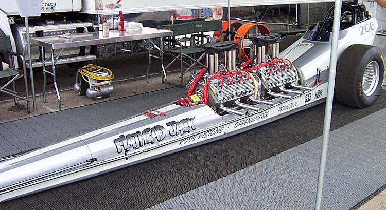 Rail Dragster w/Dual Lhead V8s