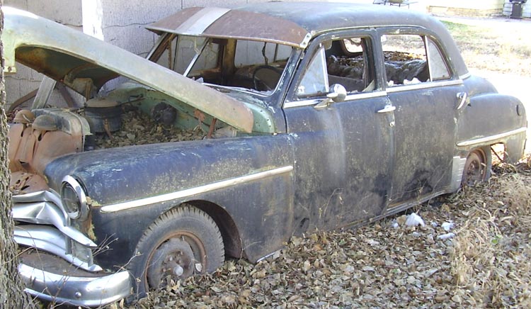 50 Plymouth 4dr Sedan Vintage Tin